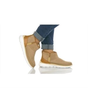 Cole Haan Zerogrand Water Resistant Bootie Birch Beige Suede Leather Women’s 6 C